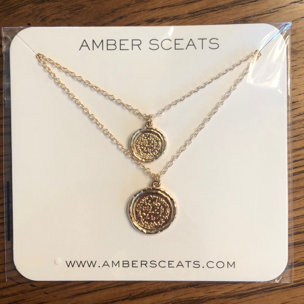 Amber Sceats Double Coin Necklace